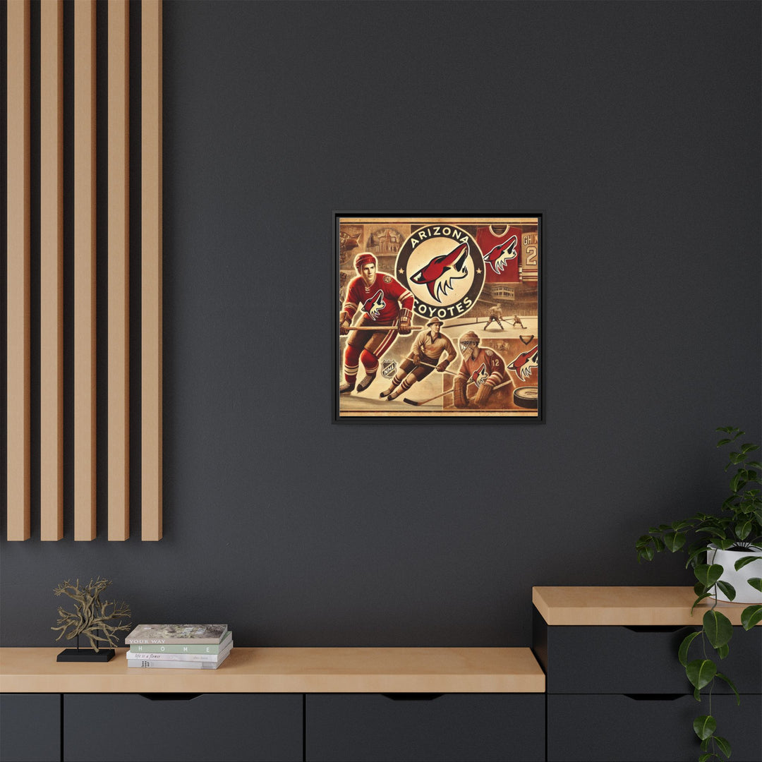 "Vintage Arizona Coyotes"  - Matte Canvas, Framed