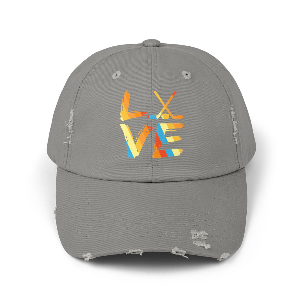 "Colorful Love" Distressed Cap