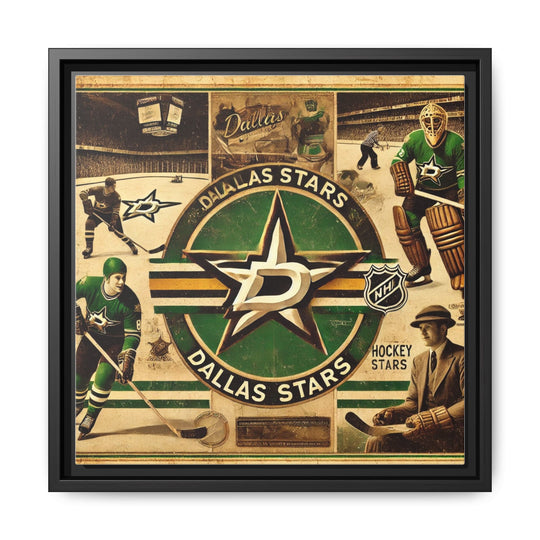 "Vintage Dallas Stars"  - Matte Canvas, Framed