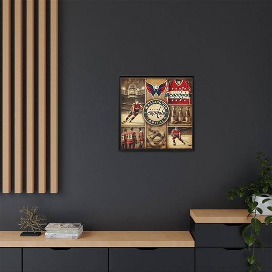"Vintage Washington Capitals"  - Matte Canvas, Framed