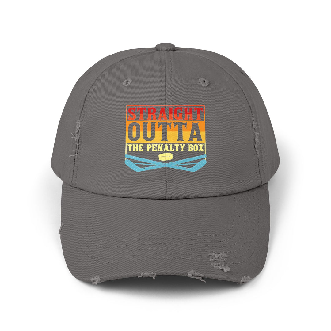 "Straight Out Of The Penalty Box" -  Distressed Cap