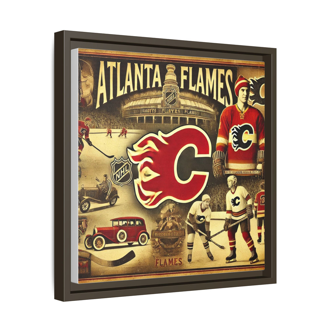 "Vintage Atlanta Flames"  - Matte Canvas, Framed