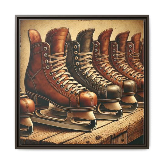 "Vintage Skates"  - Matte Canvas, Framed