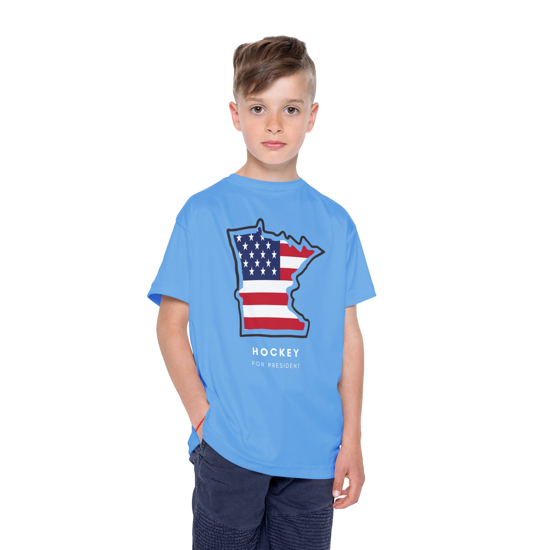 "Hockey For President" - Kids Sports T-Shirt