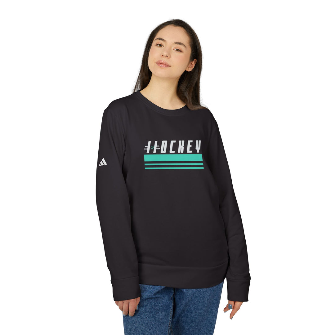 "PuckMade - Hockey Stripes" - adidas® Sweatshirt