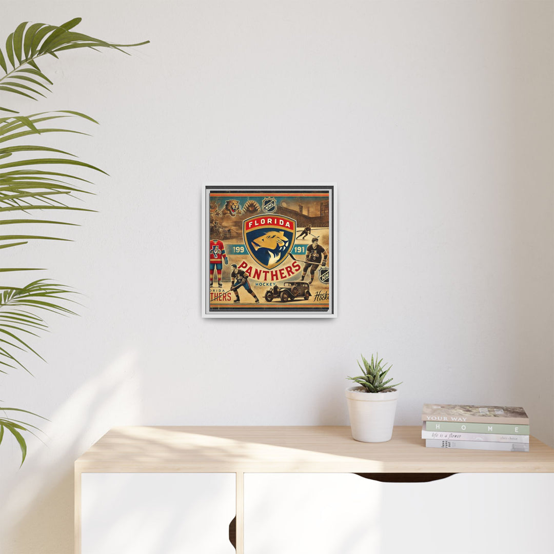 "Florida Panthers"  - Matte Canvas, Framed