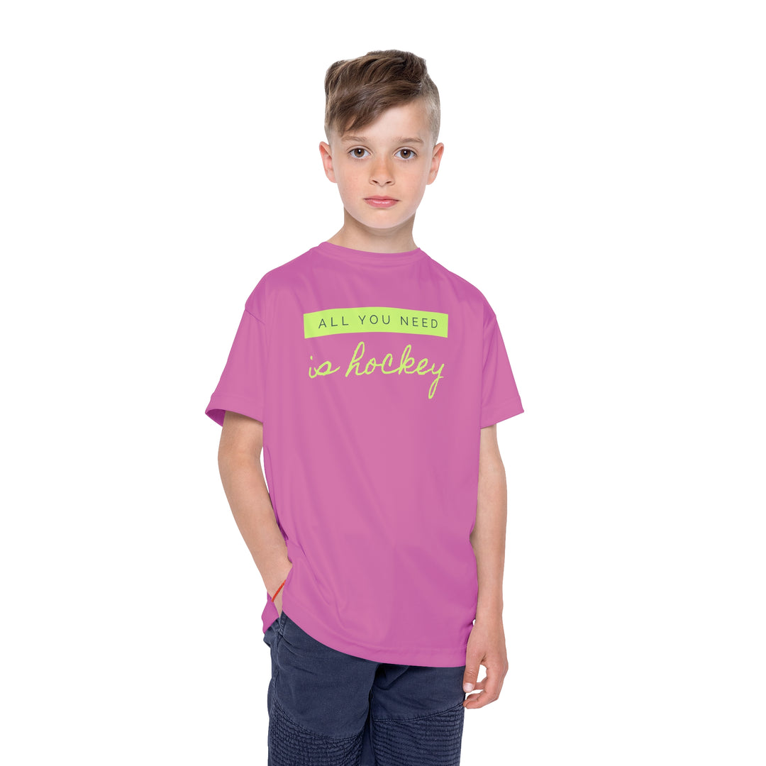 "All You Need Is Hockey" - Kids Sports T-Shirt