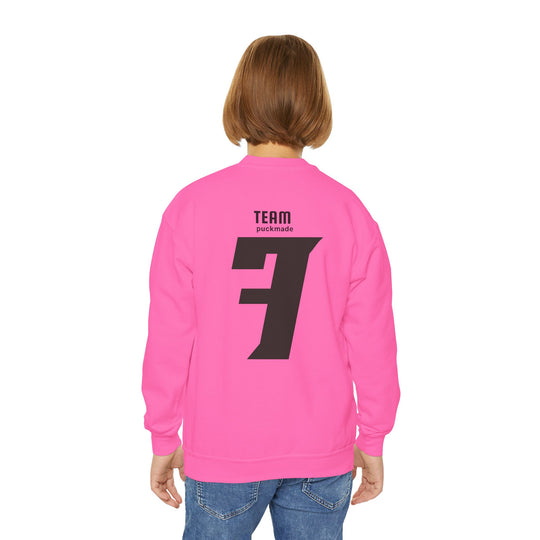 "Team Hockey - #7" - Youth Sweatshirt