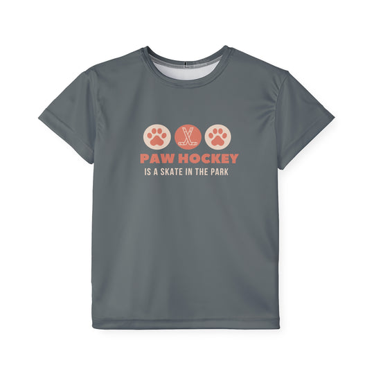 "Paw Hockey" - Kids Sports T-Shirt