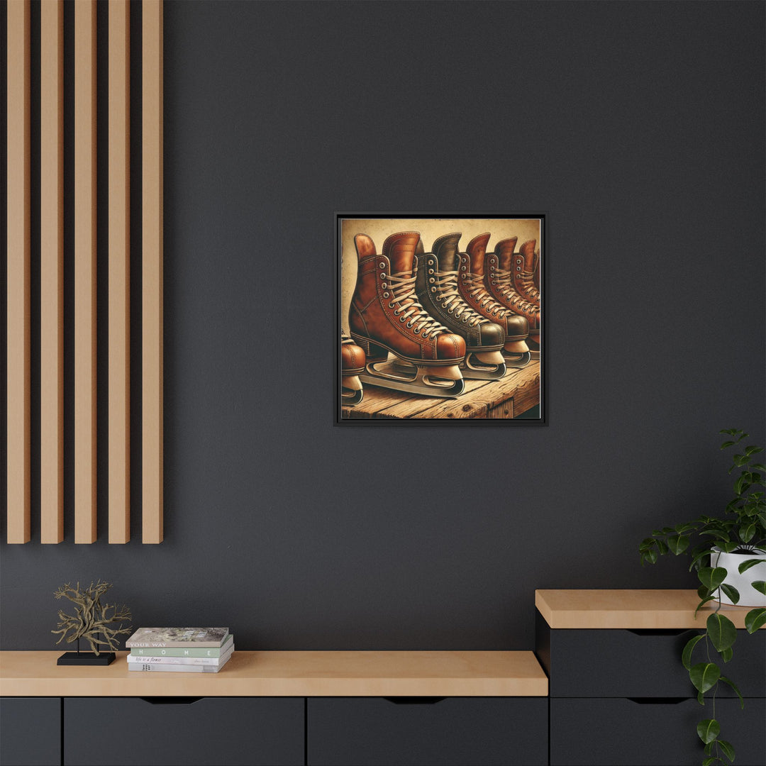"Vintage Skates"  - Matte Canvas, Framed