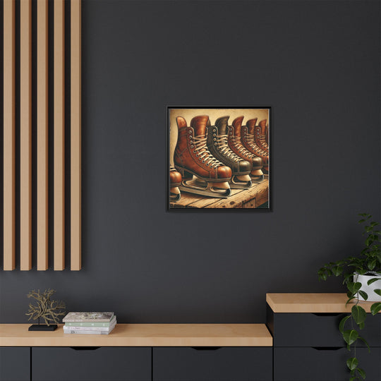 "Vintage Skates"  - Matte Canvas, Framed