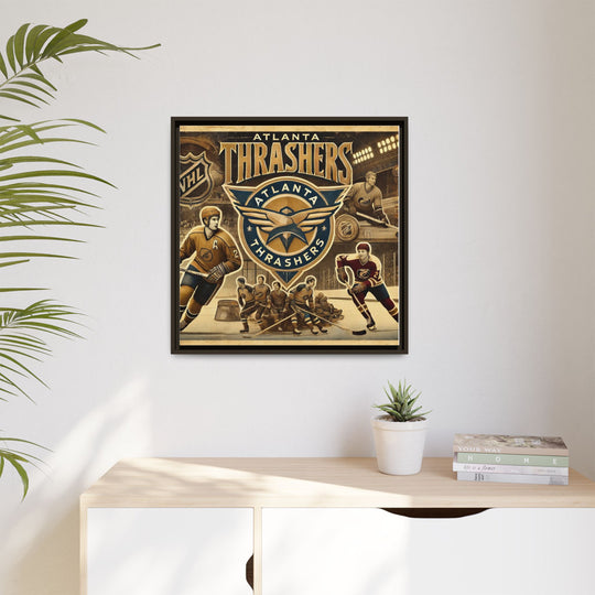 "Vintage Atlanta Thrashers"  - Matte Canvas, Framed