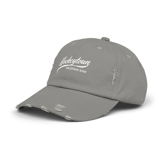 "Hockeytown Backyard Rink" -  Distressed Cap