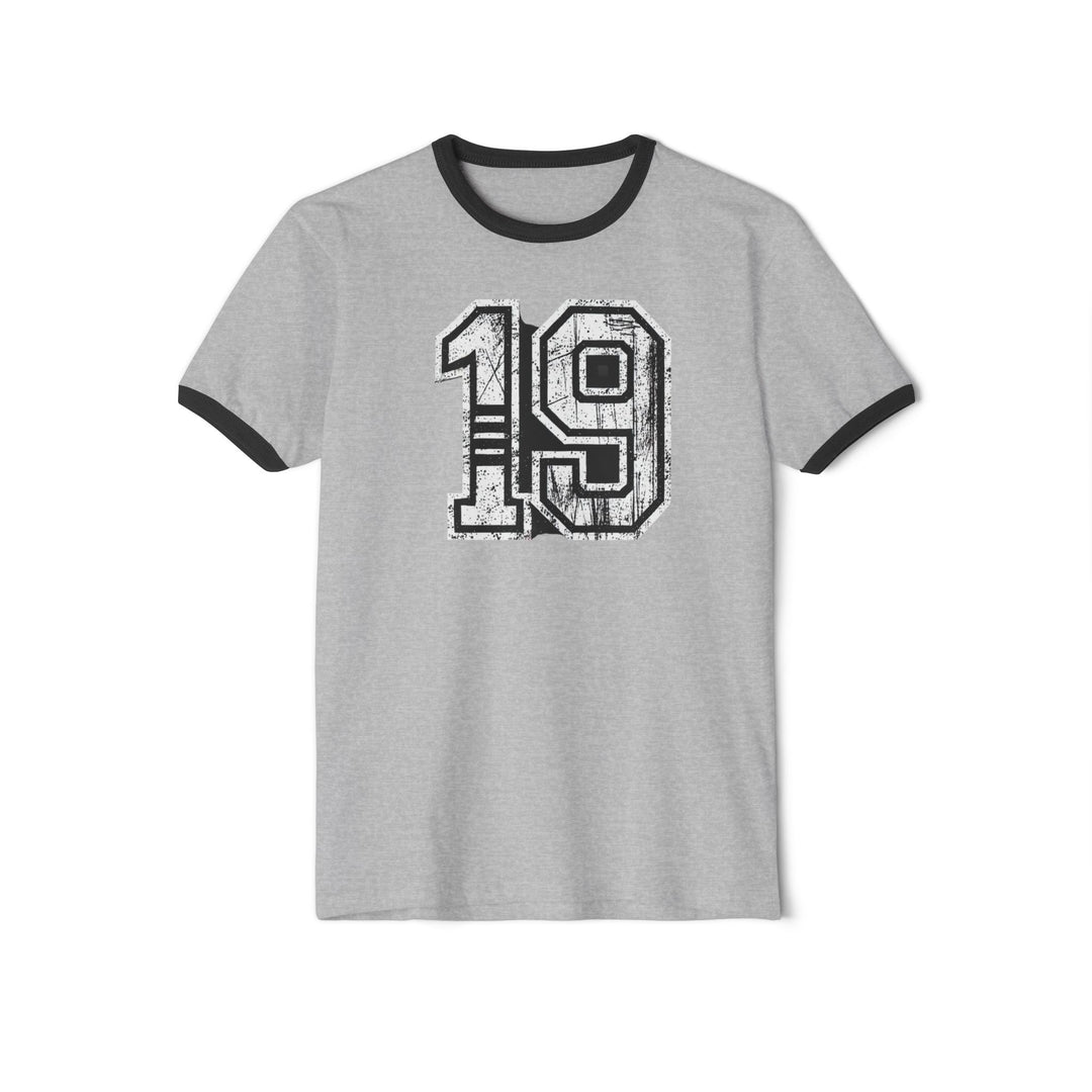 "#19 - Sakic" - Cotton Ringer T-Shirt