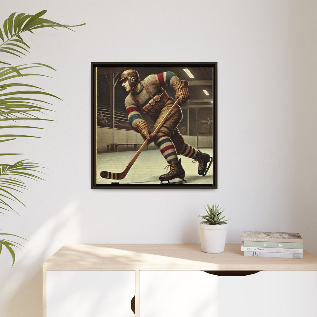 Vintage Player"  - Matte Canvas, Framed