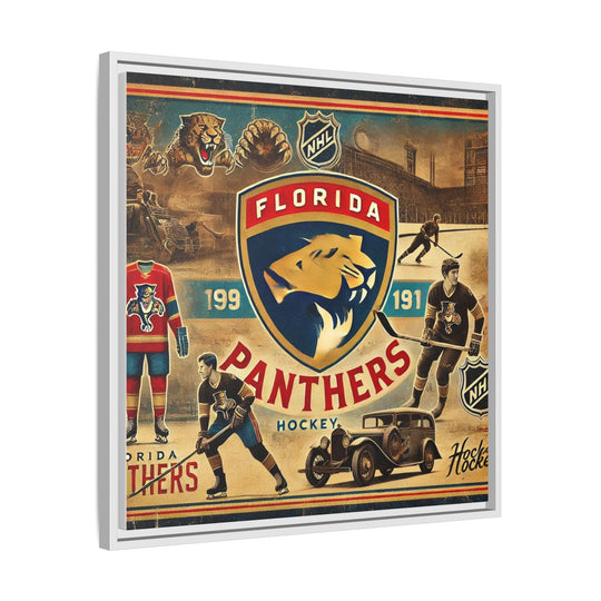 "Florida Panthers"  - Matte Canvas, Framed