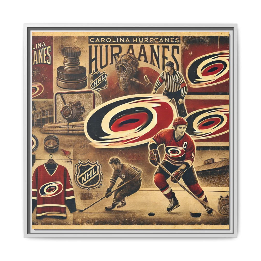 "Vintage Carolina Hurricanes"  - Matte Canvas, Framed