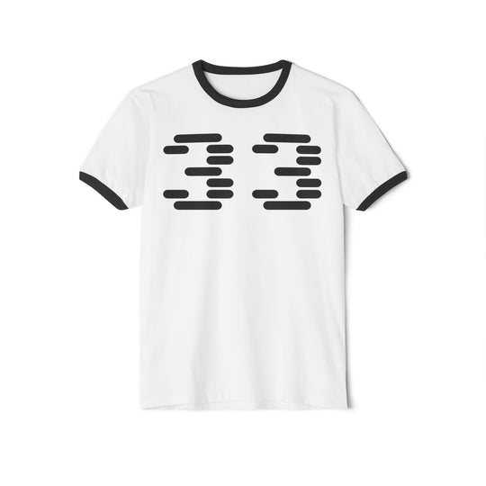 "Ringer #33" - Cotton Ringer T-Shirt