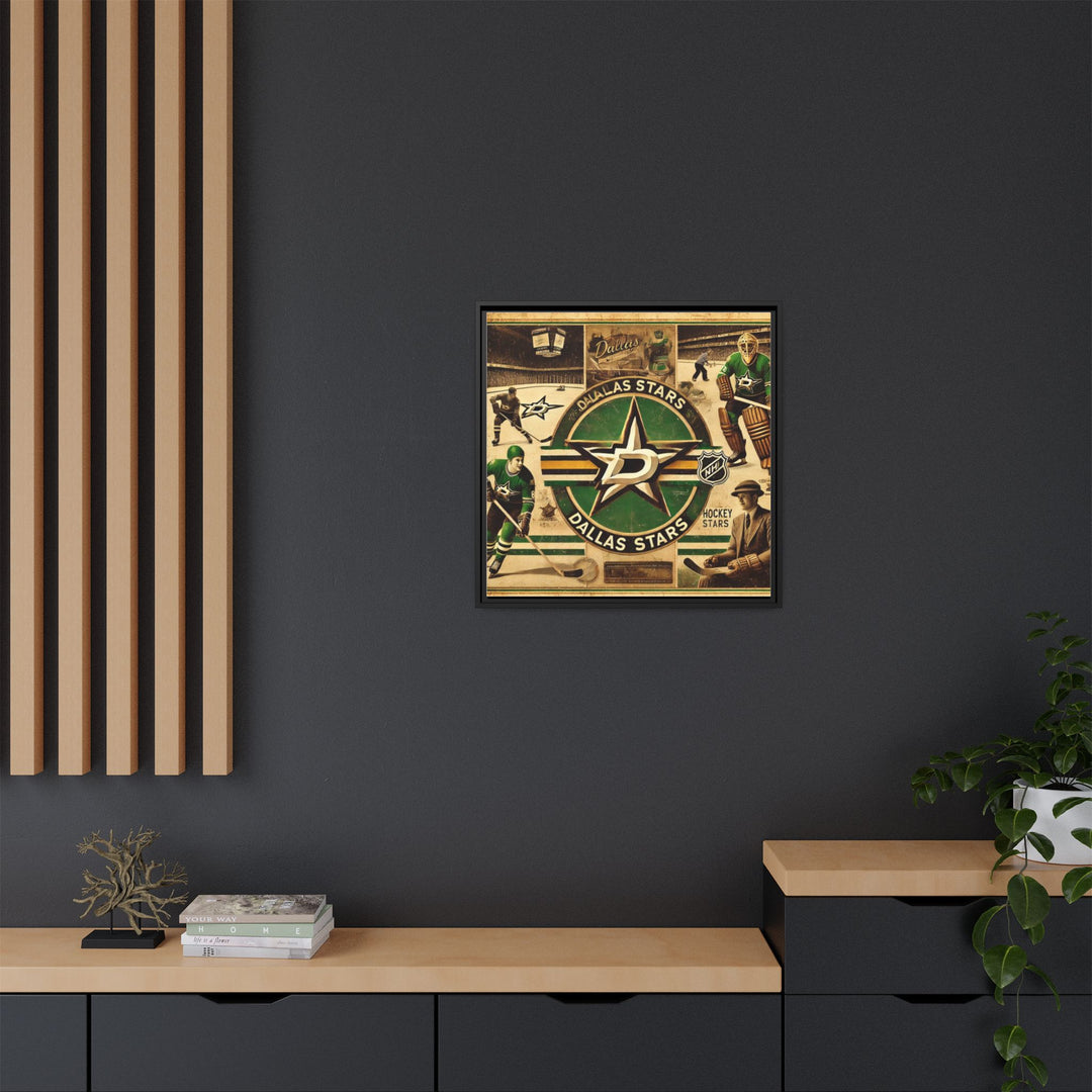 "Vintage Dallas Stars"  - Matte Canvas, Framed