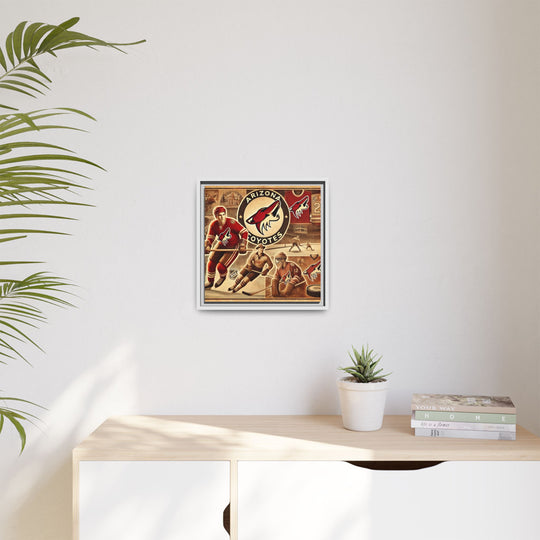 "Vintage Arizona Coyotes"  - Matte Canvas, Framed
