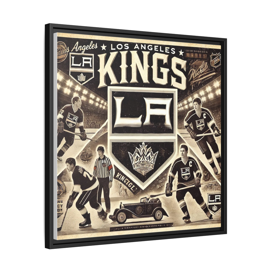 "Vintage LA Kings"  - Matte Canvas, Framed