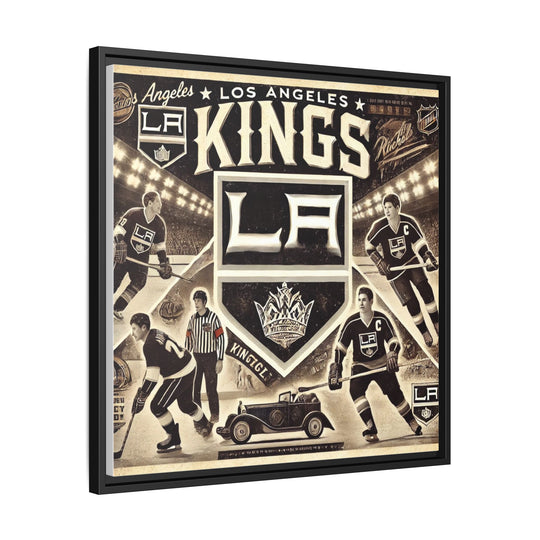 "Vintage LA Kings"  - Matte Canvas, Framed