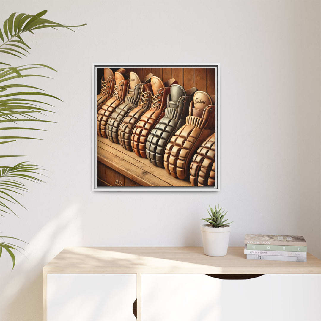 "Vintage Gloves"  - Matte Canvas, Framed