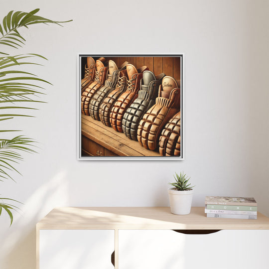 "Vintage Gloves"  - Matte Canvas, Framed