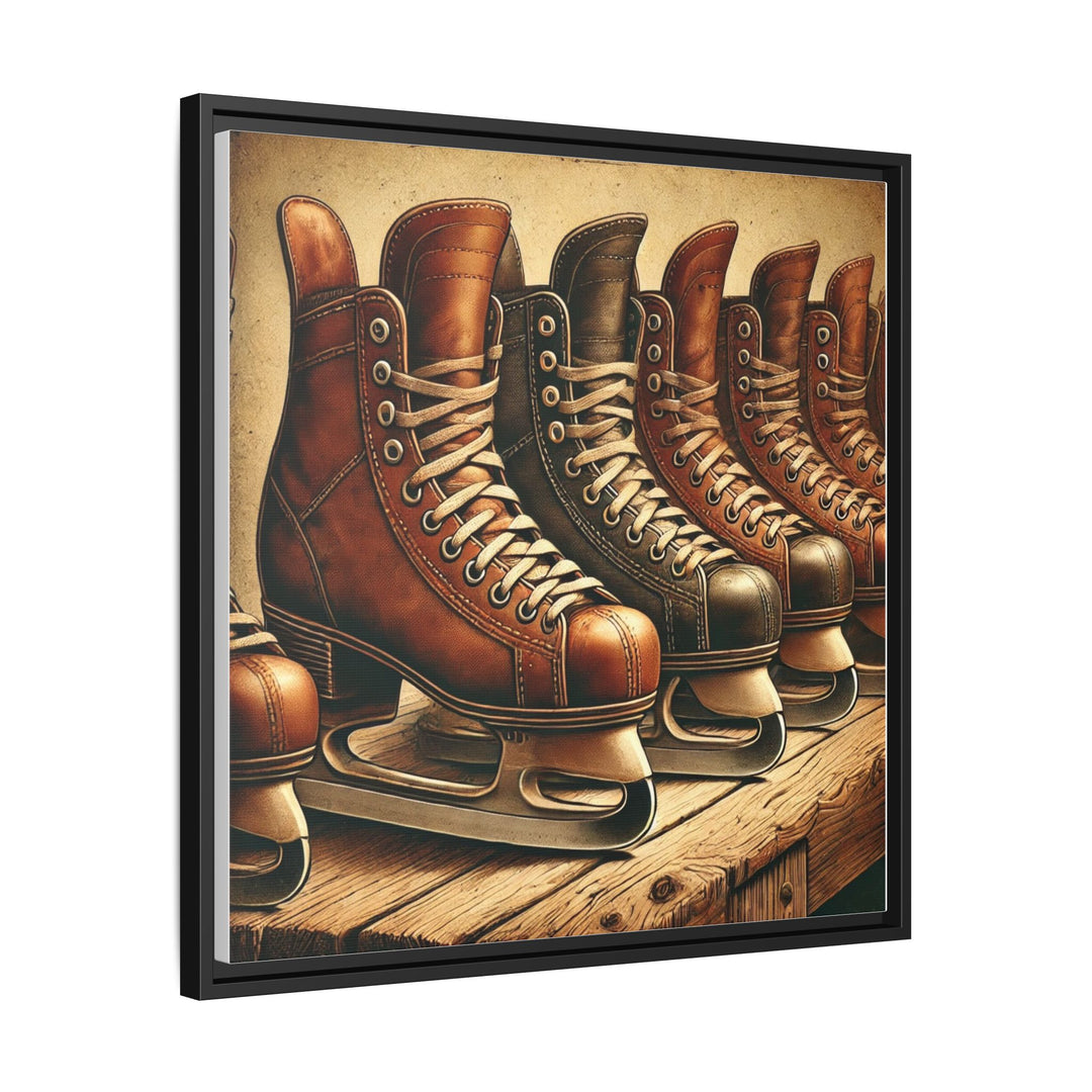 "Vintage Skates"  - Matte Canvas, Framed