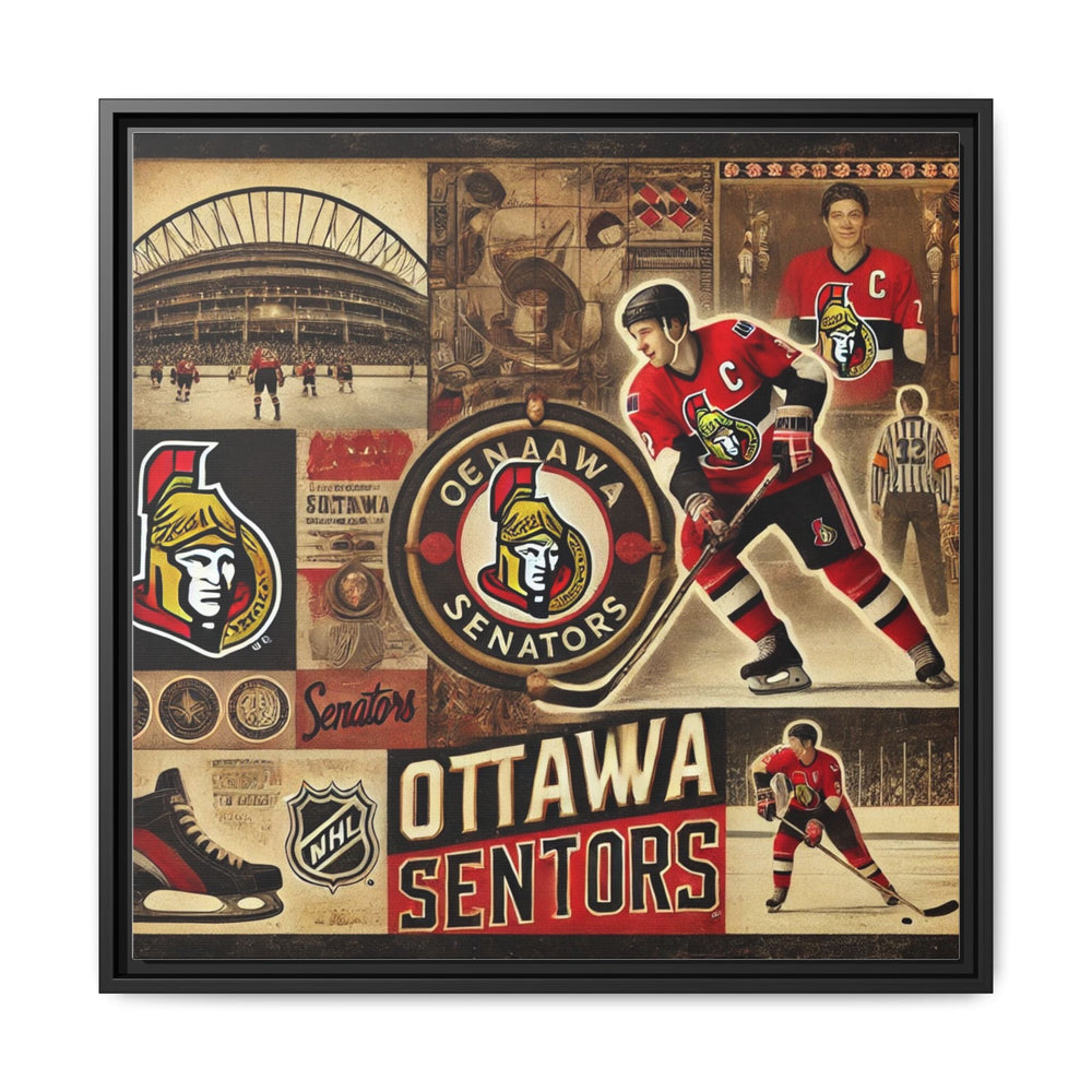 "Vintage Ottawa Senators"  - Matte Canvas, Framed