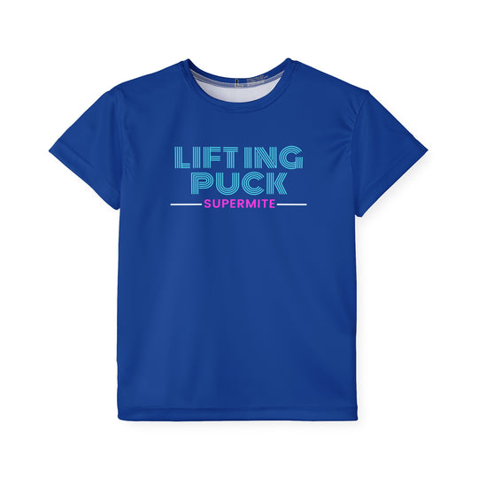 "Lifting Puck, Super Mite" - Kids Sports T-Shirt