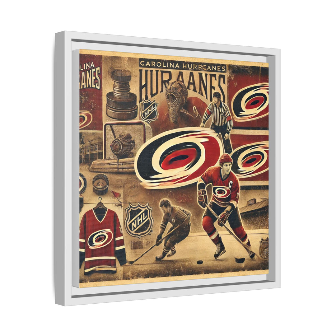 "Vintage Carolina Hurricanes"  - Matte Canvas, Framed