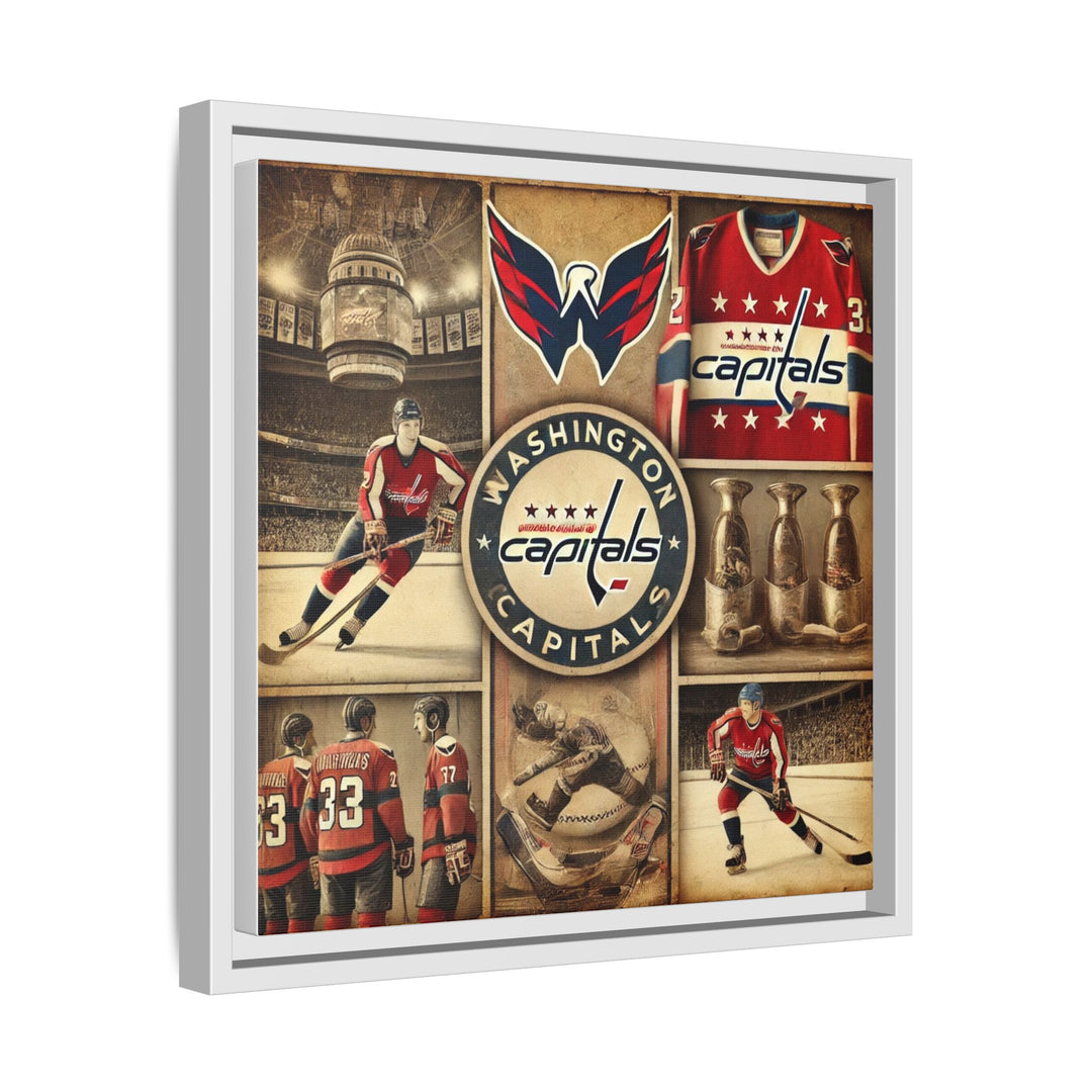 "Vintage Washington Capitals"  - Matte Canvas, Framed