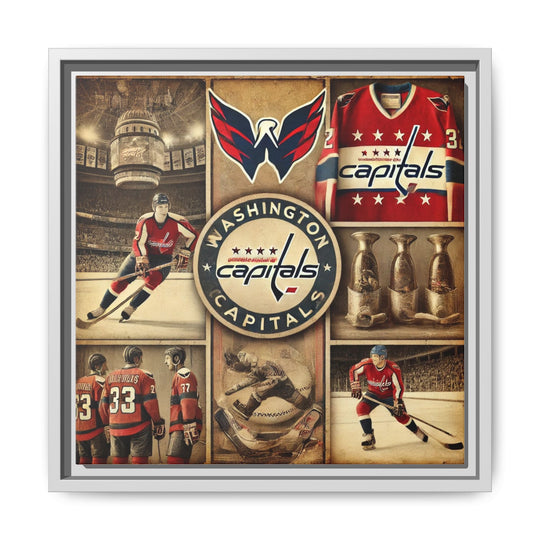 "Vintage Washington Capitals"  - Matte Canvas, Framed