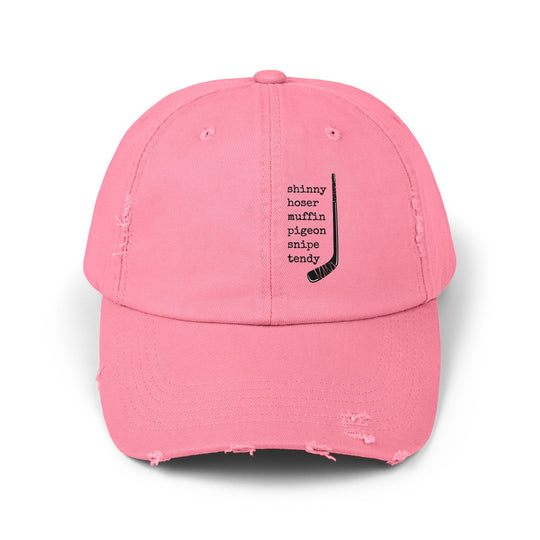 "Slang On A Stick" -  Distressed Cap