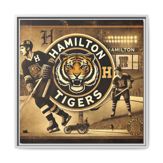 "Vintage Hamilton Tigers"  - Matte Canvas, Framed