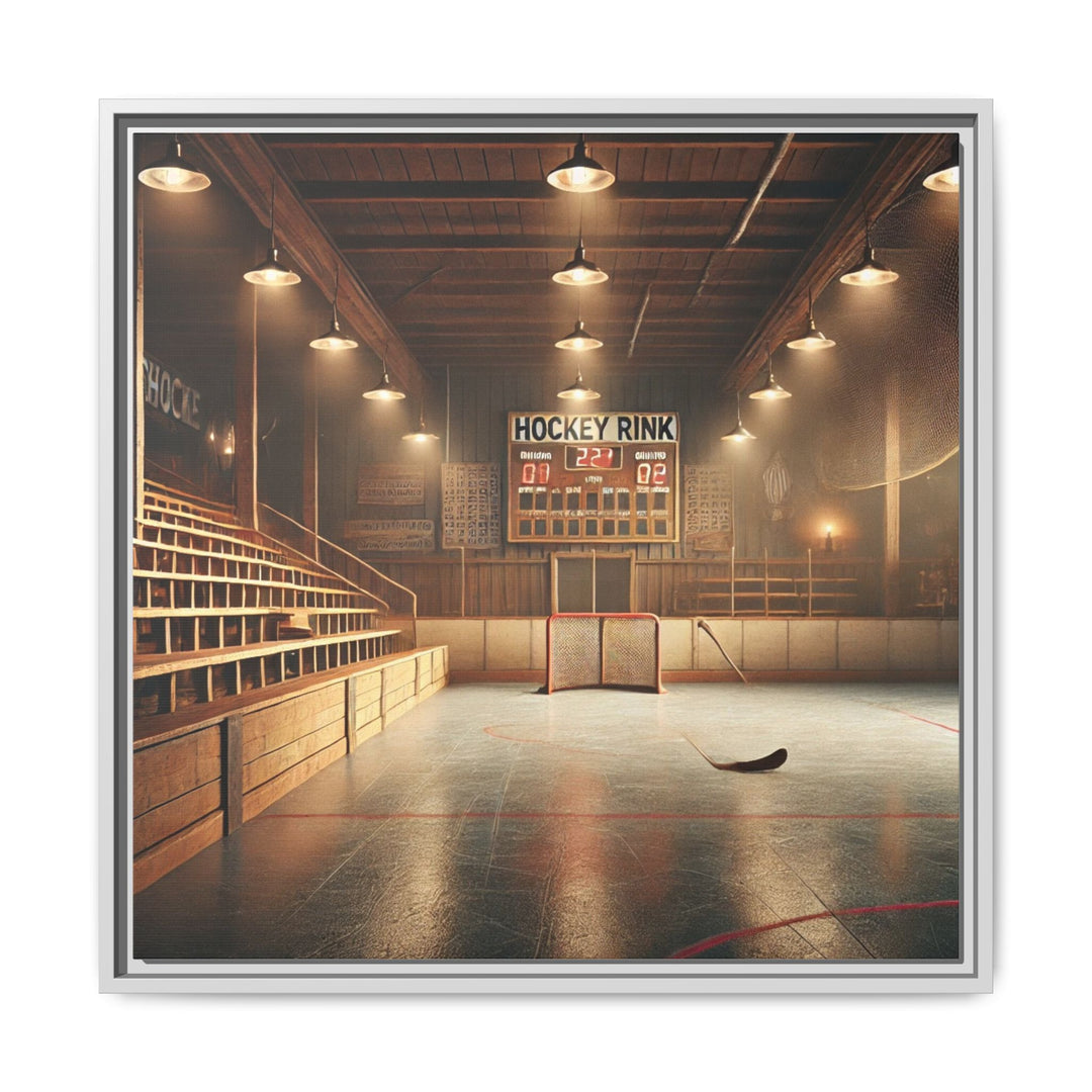 "Vintage Rink"  - Matte Canvas, Framed