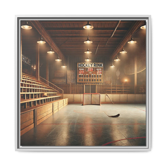 "Vintage Rink"  - Matte Canvas, Framed