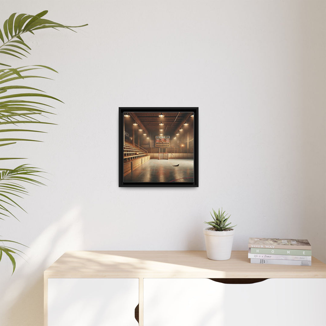 "Vintage Rink"  - Matte Canvas, Framed