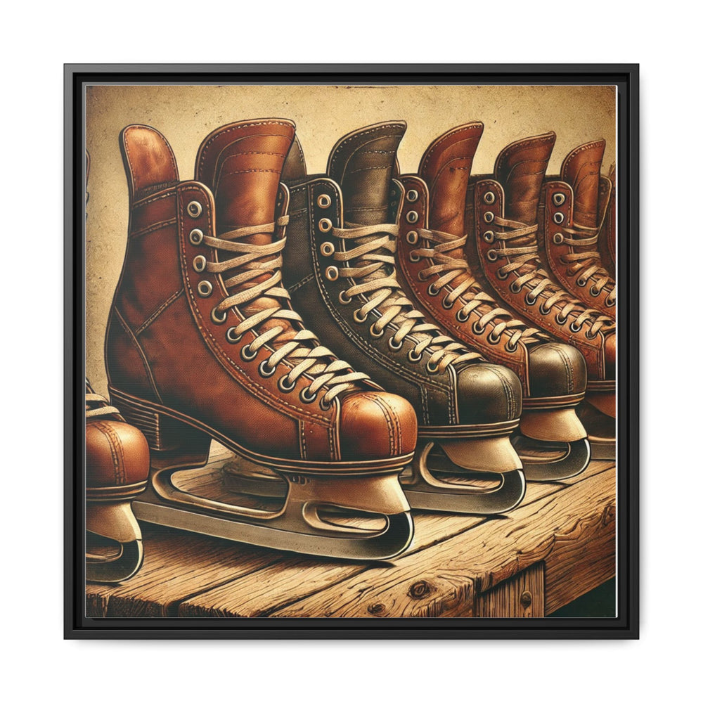 "Vintage Skates"  - Matte Canvas, Framed