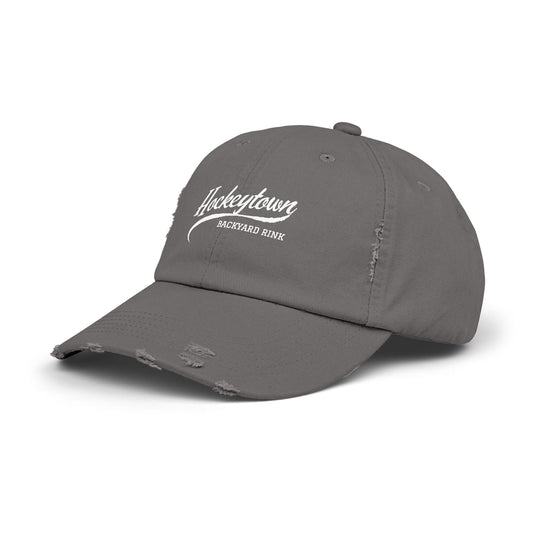 "Hockeytown Backyard Rink" -  Distressed Cap