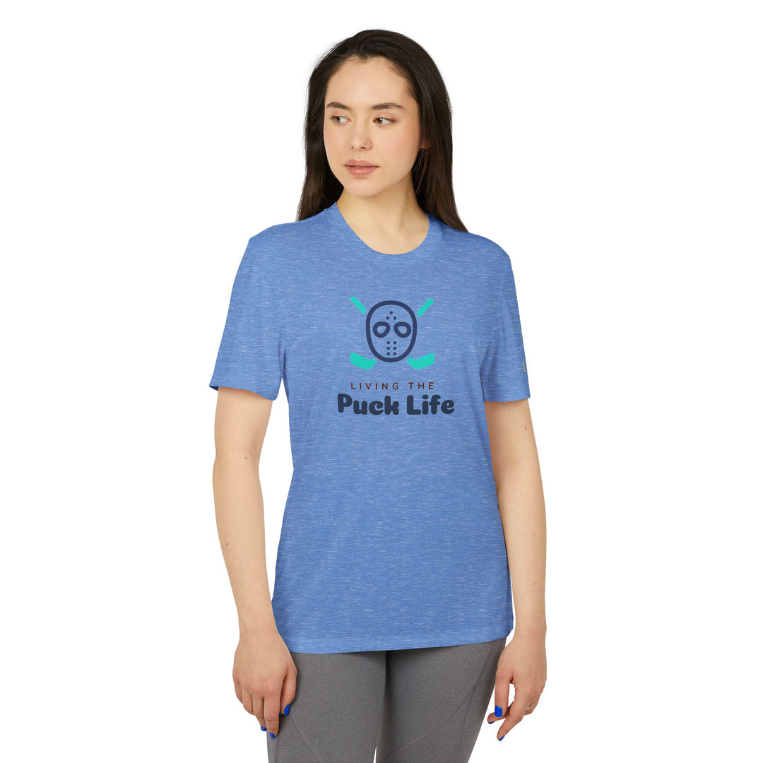 "Living The Puck Life" - adidas Sport T-shirt