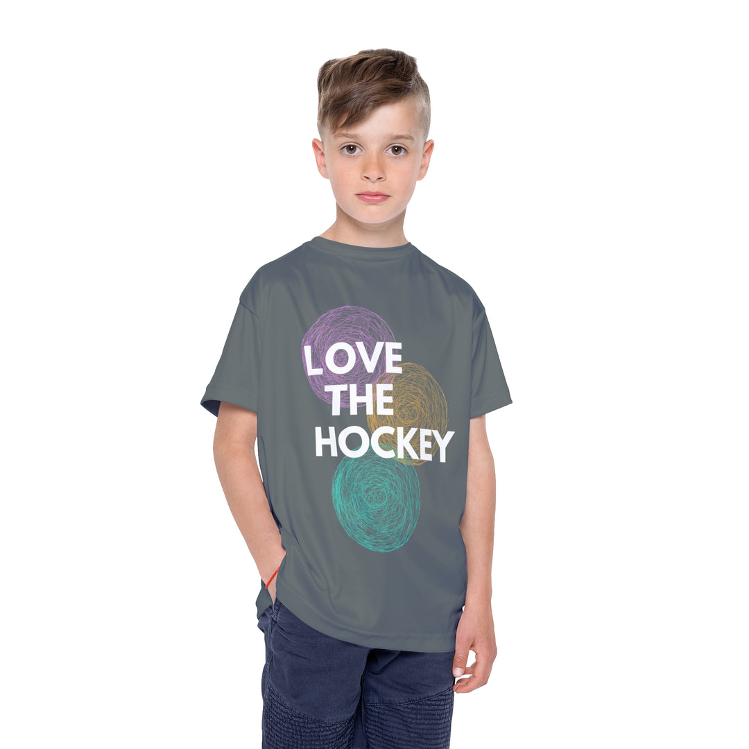 "Love The Hockey" - Kids Sports T-Shirt