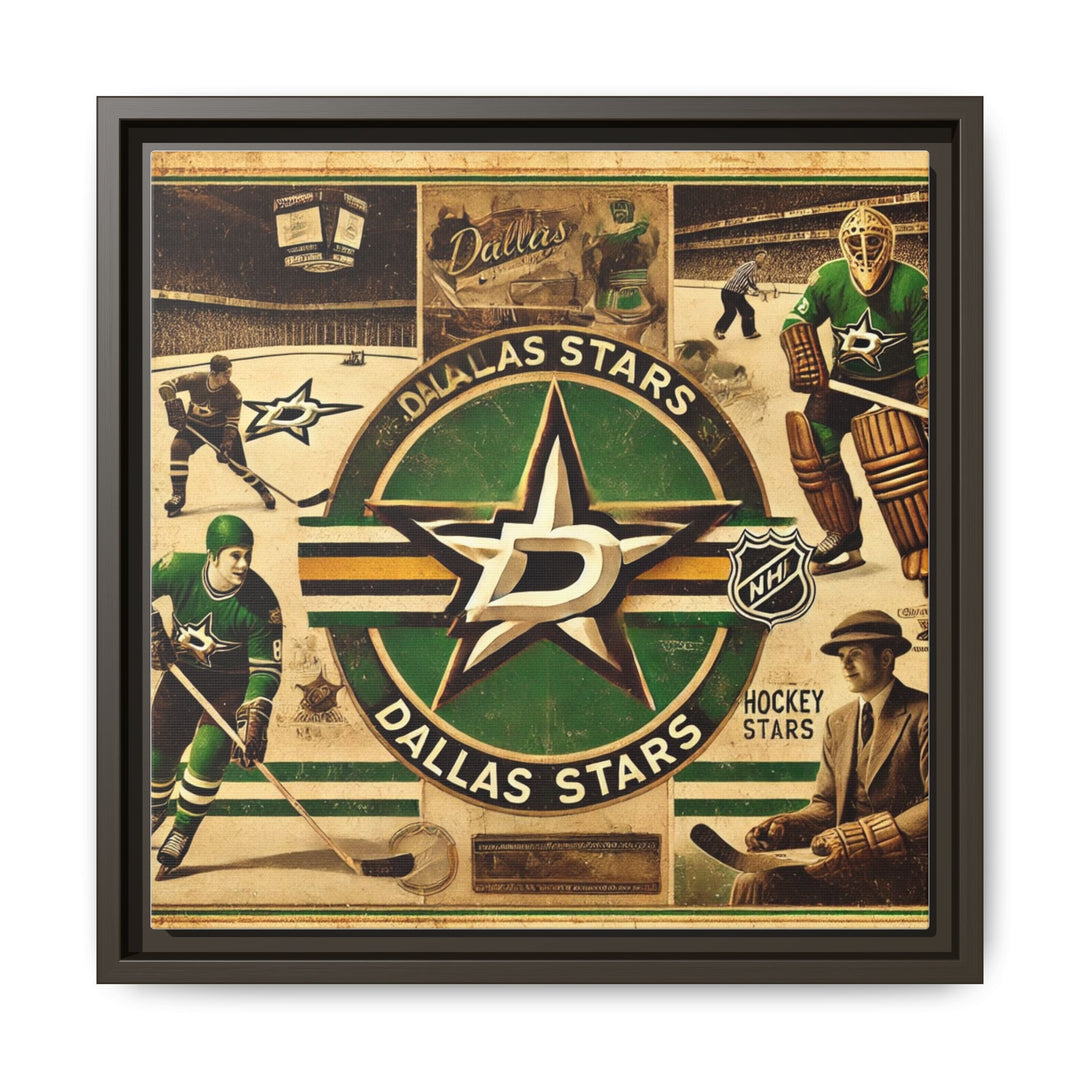 "Vintage Dallas Stars"  - Matte Canvas, Framed