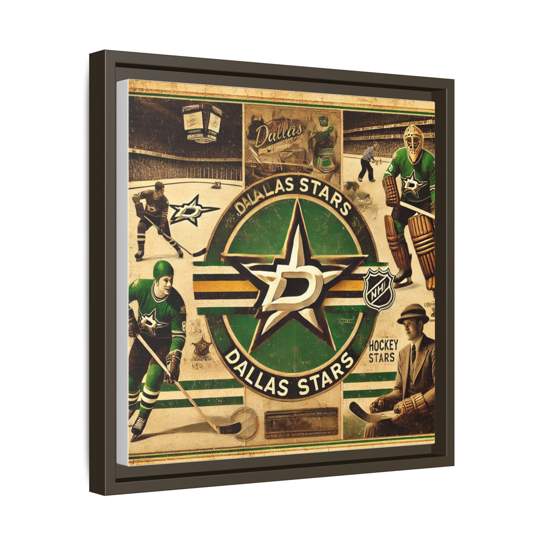 "Vintage Dallas Stars"  - Matte Canvas, Framed