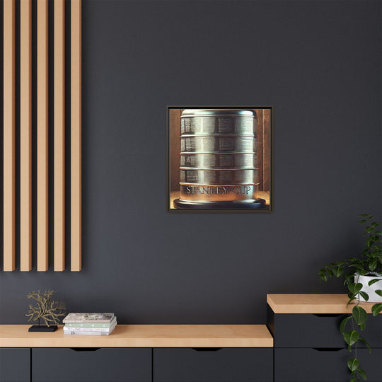 "Vintage Cup"  - Matte Canvas, Framed