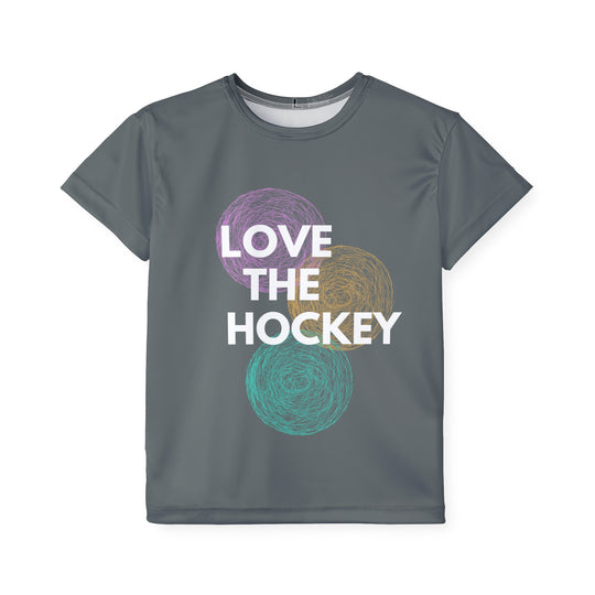 "Love The Hockey" - Kids Sports T-Shirt