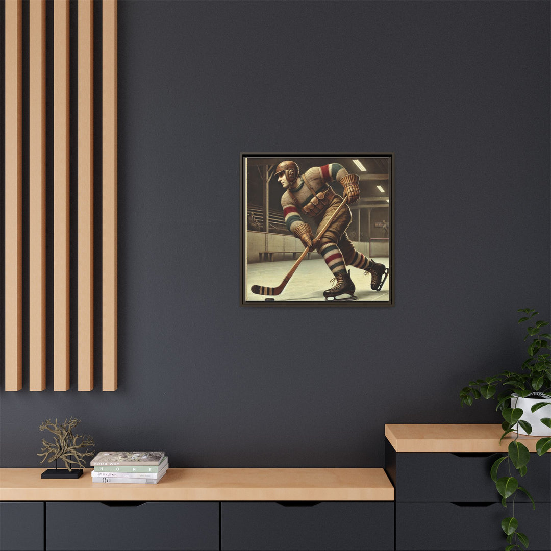 Vintage Player"  - Matte Canvas, Framed
