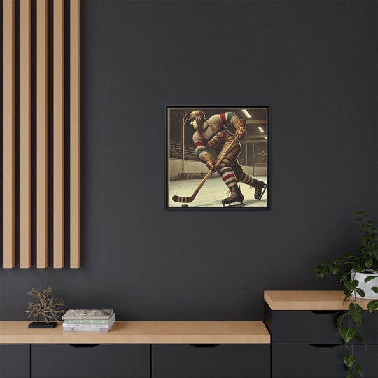 Vintage Player"  - Matte Canvas, Framed