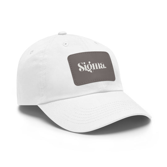 "Bold Sigma" - Leather Patch Cap